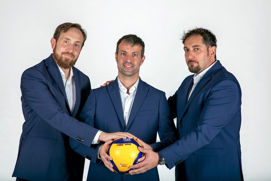 Lo staff tecnico del Cuneo Volley Lo staff tecnico del Cuneo Volley