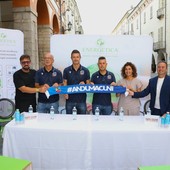 Manuel Coscione durante la presentazione a Cuneo (foto Valerio Giraudo)