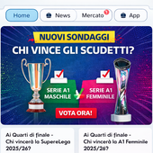 Superlega Credem Banca e A1 Tigotà: nuovi sondaggi per i lettori di Volleyball.it+