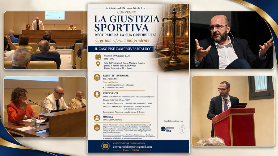 Giustizia sportiva, dal Senato parte la proposta del primo Osservatorio nazionale: "Serve una riforma indipendente". Intervento di Berruto Giustizia sportiva, dal Senato parte la proposta del primo Osservatorio nazionale: "Serve una riforma indipendente". Intervento di Berruto