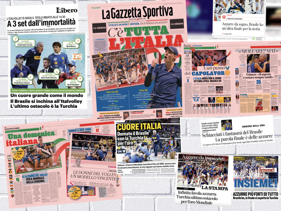 Mondiali F.: Azzurre già nella storia. Oggi su tutti i quotidiani nazionali