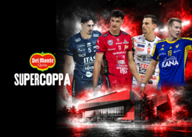La grafica ufficiale della Del Monte Supercoppa SuperLega di Parma (Lega Pallavolo Serie A) La grafica ufficiale della Del Monte Supercoppa SuperLega di Parma (Lega Pallavolo Serie A)