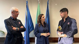 Domotek Volley ricevuta in Regione dopo Coppa, Supercoppa e promozione in A2 Domotek Volley ricevuta in Regione dopo Coppa, Supercoppa e promozione in A2
