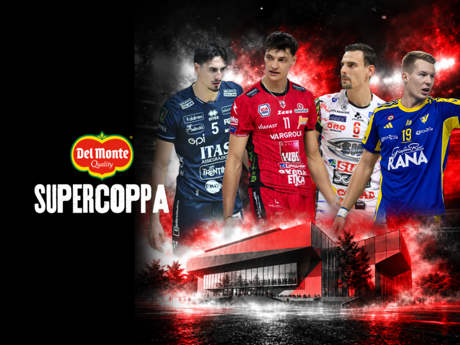 La grafica ufficiale della Del Monte® Supercoppa SuperLega di Parma (Lega Pallavolo Serie A) La grafica ufficiale della Del Monte® Supercoppa SuperLega di Parma (Lega Pallavolo Serie A)