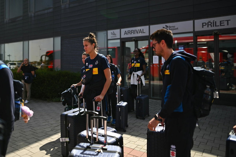 Le Azzurre sono arrivate a Brno per la fase a eliminazione diretta dell'EuroVolley 2026 Le Azzurre sono arrivate a Brno per la fase a eliminazione diretta dell'EuroVolley 2026