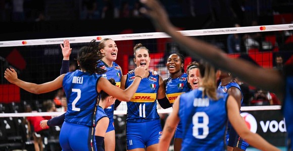 Le Azzurre durante EuroVolley 2026