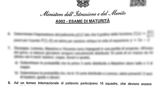 Maturità 2026, nella prova di matematica spunta la pallavolo: gironi, ranking e sorteggi come in Champions League Maturità 2026, nella prova di matematica spunta la pallavolo: gironi, ranking e sorteggi come in Champions League