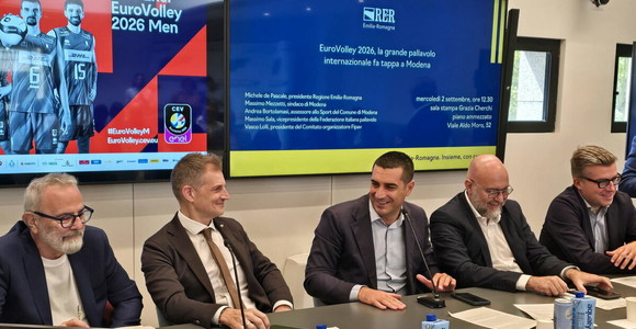 La presentazione della Pool A del CEV Enel EuroVolley 2026 Men a Modena