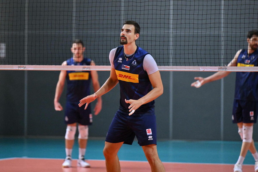 Simone Giannelli alla vigilia di Italia-Germania nella FIPAV Cup Men Elite Simone Giannelli alla vigilia di Italia-Germania nella FIPAV Cup Men Elite