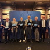 La premiazione alla Biblioteca Capitolare di Verona per gli 80 anni della FIPAV La premiazione alla Biblioteca Capitolare di Verona per gli 80 anni della FIPAV