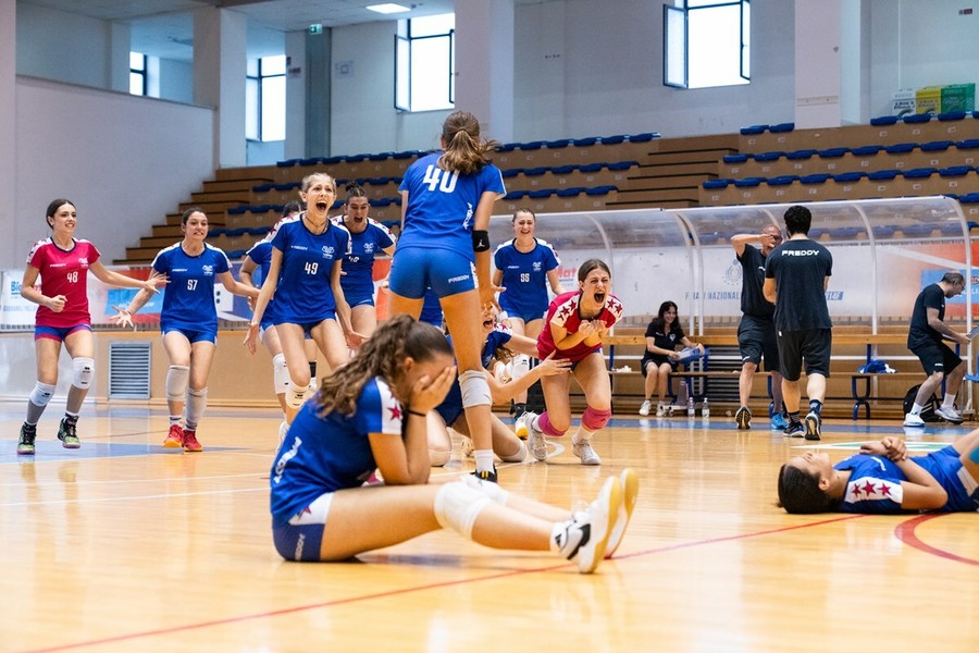 Una fase di gioco delle Finali Nazionali U14F ad Agropoli Una fase di gioco delle Finali Nazionali U14F ad Agropoli