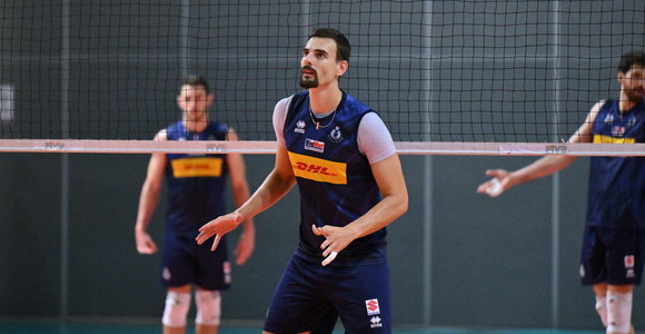 Simone Giannelli alla vigilia di Italia-Germania nella FIPAV Cup Men Elite