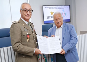 La firma dell'accordo tra FIPAV ed Esercito
