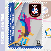 Verso l'Europeo: Ecco il francobollo per l'Eurovolley 2023