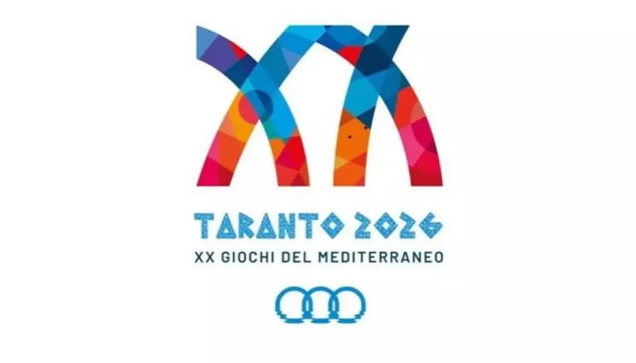 Il logo dei Giochi del Mediterraneo di Taranto 2026