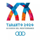 Il logo dei Giochi del Mediterraneo di Taranto 2026 Il logo dei Giochi del Mediterraneo di Taranto 2026