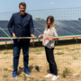 Hristo Zlatanov ed Elisabetta Curti all'inaugurazione del campo fotovoltaico CER Sun Son