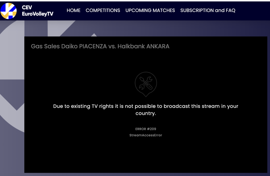 Champions League: Abbonato a Eurovolley.tv? Da oggi sei &quot;geo bloccato&quot;...