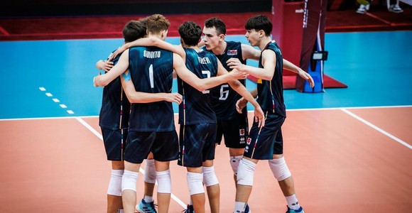 L'Italia Under 17 durante la vittoria contro Cuba ai Mondiali di Doha