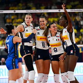 L'Italia durante la vittoria contro la Svezia agli EuroVolley 2026 L'Italia durante la vittoria contro la Svezia agli EuroVolley 2026