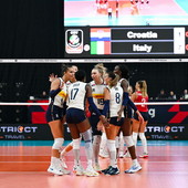 L'Italia durante la gara contro la Croazia agli EuroVolley 2026 L'Italia durante la gara contro la Croazia agli EuroVolley 2026