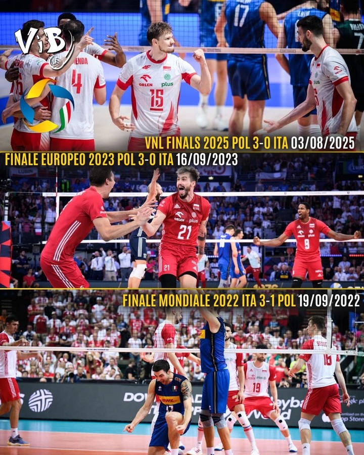 Le ultime tre finali Italia - Polonia (by Volleyinbarba)