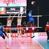 Le azzurre durante Italia-Montenegro agli EuroVolley 2026