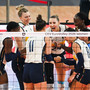 L'Italia festeggia durante la fase a gironi dell'EuroVolley 2026 L'Italia festeggia durante la fase a gironi dell'EuroVolley 2026