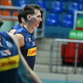 Yuri Romanò durante il collegiale della Nazionale maschile a Verona