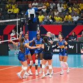 L'abbraccio delle azzurre durante Italia-Montenegro agli EuroVolley 2026