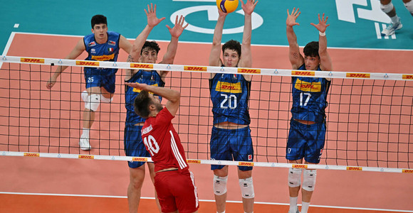 Un momento del test match tra Italia e Turchia a Bergamo