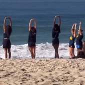 VNL F.: Per le azzurre un risveglio muscolare al sole sulla spiaggia di Copacabana - video
