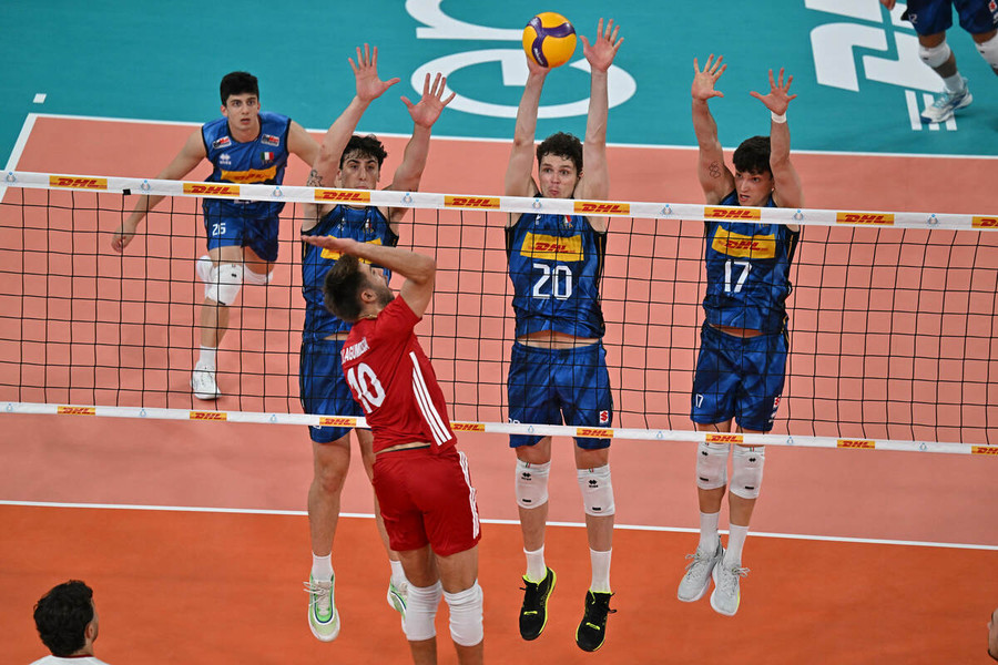Un momento del test match tra Italia e Turchia a Bergamo Un momento del test match tra Italia e Turchia a Bergamo