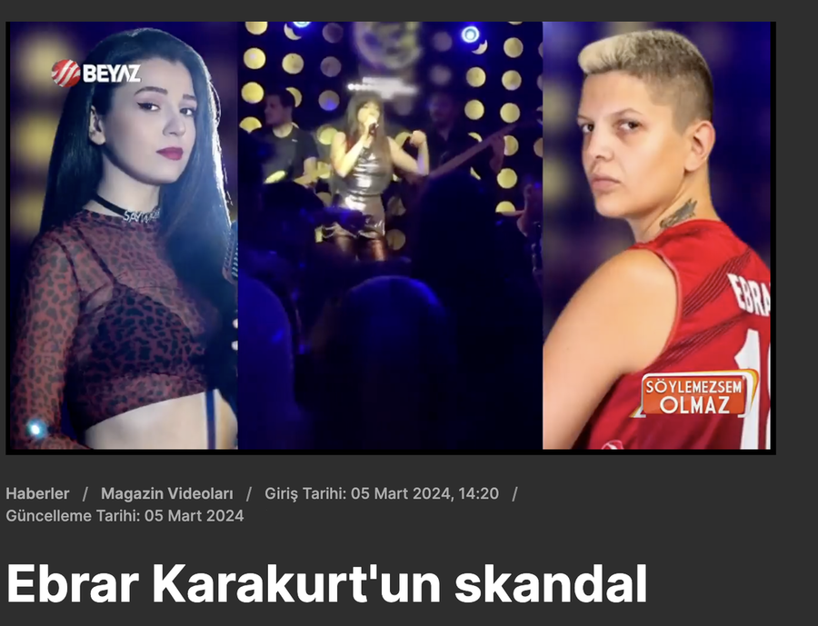 Turchia: Serata brava per Karakurt che aggredisce una cantante