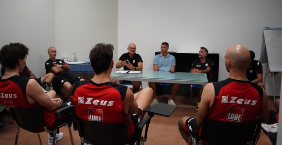La Cucine Lube Civitanova nel primo giorno di preparazione La Cucine Lube Civitanova nel primo giorno di preparazione