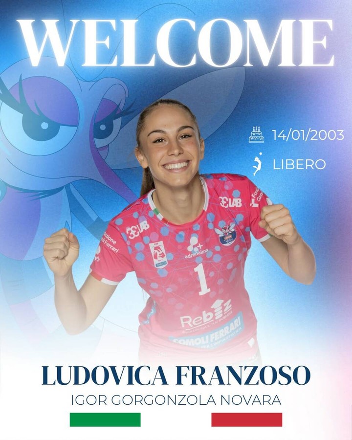 Ludovica Franzoso, nuovo libero della Igor Volley Ludovica Franzoso, nuovo libero della Igor Volley
