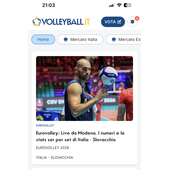 Eurovolley: Sull'App Volleyball.it+ le stats set per set di Italia - Slovacchia Eurovolley: Sull'App Volleyball.it+ le stats set per set di Italia - Slovacchia