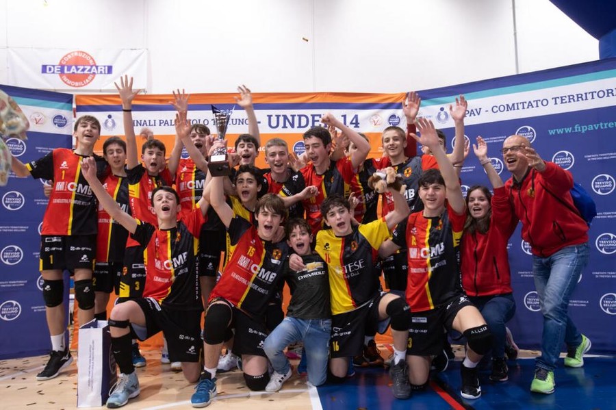 Fipav Treviso-Belluno: Finali U14 Interprovinciali da brividi.  Treviso vince 3-1 su un agguerrito La Piave
