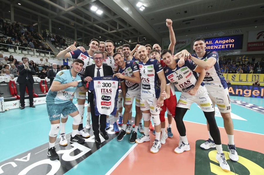 Trento: Lorenzetti festeggia con una vittoria la 300 partita trentina. &quot;Solo cinque non mi sono piaciute&quot;