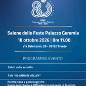 Trento: Gli 80 anni della FIPAV, domenica l’omaggio ai pionieri