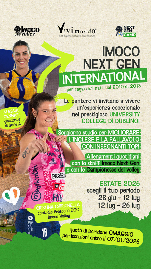 Conegliano: La Next Gen Imoco diventa international!