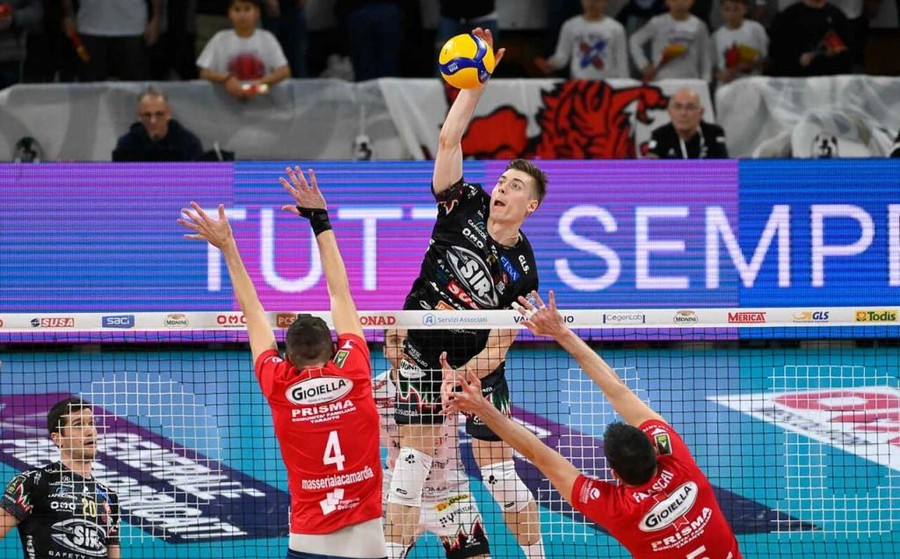 Superlega: Perugia chiude l'andata con l'ennesima vittoria. 3-1 a Taranto