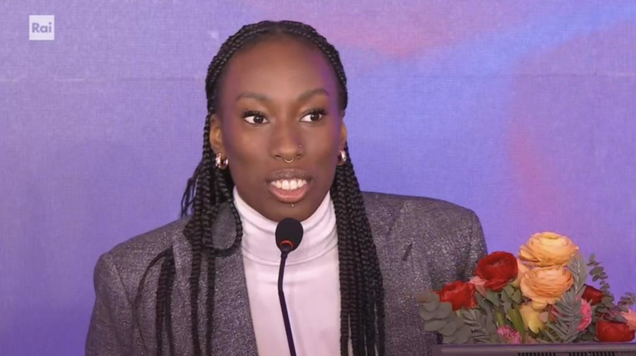Sanremo: Paola Egonu in conferenza stampa... &quot;L'Italia è un Paese razzista che sta migliorando. Dico le cose come sono&quot;