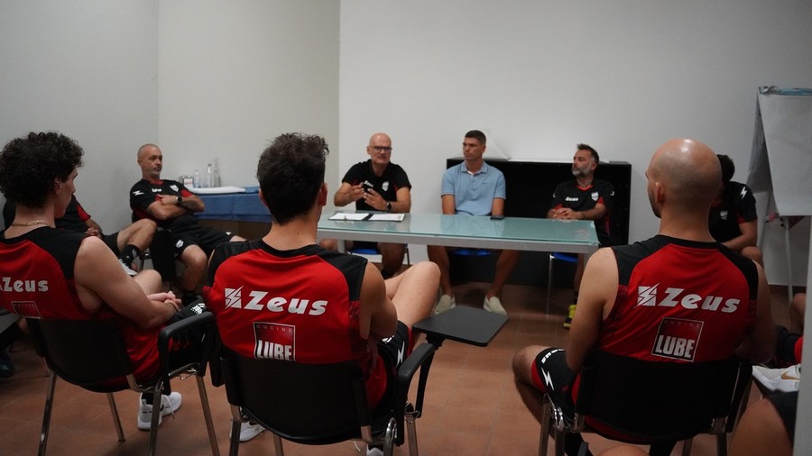 La Cucine Lube Civitanova nel primo giorno di preparazione La Cucine Lube Civitanova nel primo giorno di preparazione