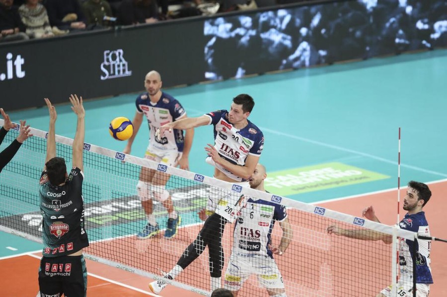 Superlega: Trento chiude l'andata con un successo netto su Padova. Ed ora il Brasile