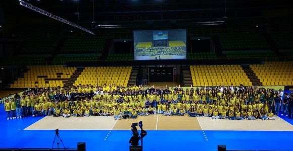 La presentazione di Modena Volley al PalaPanini (foto Modena Volley)