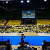 La presentazione di Modena Volley al PalaPanini (foto Modena Volley) La presentazione di Modena Volley al PalaPanini (foto Modena Volley)