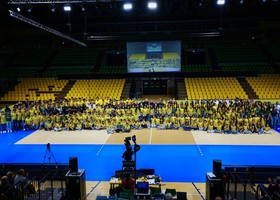 La presentazione di Modena Volley al PalaPanini (foto Modena Volley) La presentazione di Modena Volley al PalaPanini (foto Modena Volley)
