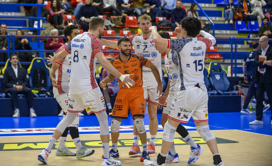 Superlega Credem Banca: Milano non concede nulla, Grottazzolina battuta 3-0 al PalaSavelli