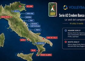 A2 Credem Banca: Sei novità su 14 squadre, il campionato 2026/27 cambia volto A2 Credem Banca: Sei novità su 14 squadre, il campionato 2026/27 cambia volto